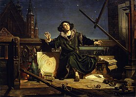 Astronomer Copernicus: Conversation with God label QS:Len,"Astronomer Copernicus: Conversation with God" label QS:Lpl,"Astronom Kopernik, czyli rozmowa z Bogiem" label QS:Lru,"Коперник. Беседа с Богом" õlimaal lõuendil medium QS:P186,Q296955;P186,Q12321255,P518,Q861259 , 1872, 221 × 315 cm, Museum of the Jagiellonian University, Kraków