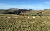 Vue sur la Chaîne des Puys depuis La Godivelle