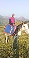 A mbororo Ethnic Minority Boy on Horse back