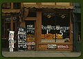 Grocery store front, Lincoln, Nebraska, 1942. Full sized uncompressed file at File:Lincoln Nebraska grocery.tif.