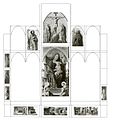 Reconstruction of fragments of the altarpiece