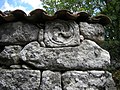 Iron Age "Castro culture" triskele, reused in a barn Airavella, Allariz, Galicia