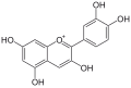 Deutsch: Struktur von Cyanidin English: Structure of cyanidin