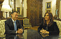 Junto a la Presidenta de Argentina Cristina Fernández de Kirchner