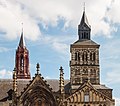 Gedeelte van Basiliek van Sint Servaas in Maastricht, provincie Limburg in Nederland.