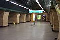 Middle tunnel of metro station - Střední loď stanice metra