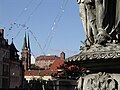 Towers of St. Sebald and the Castle as seen from St. Lorenz