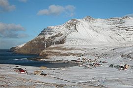 Fámjin in wintertime.