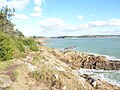 Les falaises et le sentier littoral (GR 34) entre le rocher "Doigt de Dieu" et Port Manec'h 1.