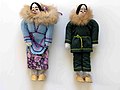 Annie Ainirlik Parr: Dolls, female and male (Cape Dorset, 1998)