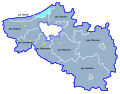 Powiat koszaliński - podział na gminy; Koszalin County - administrative divisions; Landkreis Köslin/Koszalin - Städte und Gemeinden.