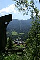 Blick auf die Bergbahnen Mellau