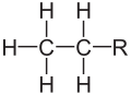 Deutsch: Struktur eines Ethylrests English: Structure of an Ethyl residue