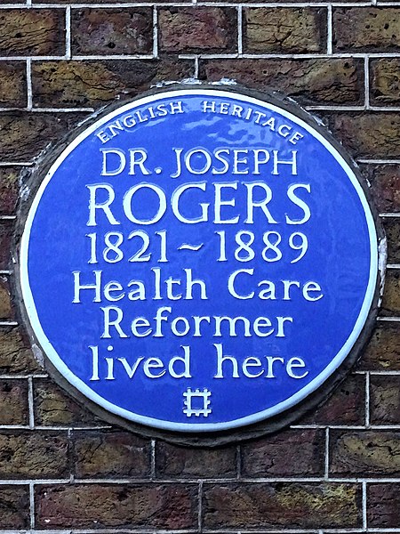 File:DR. JOSEPH ROGERS 1821-1889 Health Care Reformer lived here.jpg