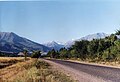 Road to Ala-Archa national park, near Bishkek