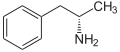 Deutsch: Struktur von D-Amphetamin (Dextroamphetamin) English: Structure of D-Amphetamine (Dextroamphetamine