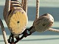 Pulley on a ship