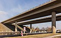 Brug in autosnelweg (A7) over de Noorder Oudeweg.