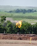 Gas flare in North Dakota