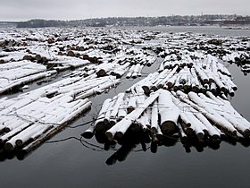 Rafts of logs, Finland