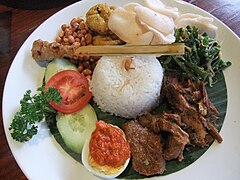 Nasi campur bebek