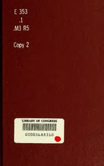 Thumbnail for File:Memoir of Alexander Macomb, the major general commanding the Army of the United States (IA memoirofalexande02rich).pdf