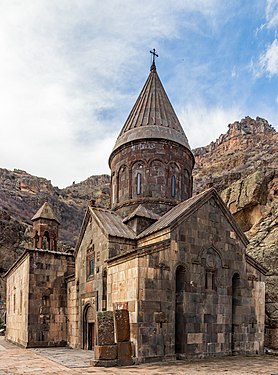 Geghard is a monastery in Armenia.