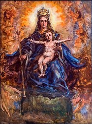 Madonna and Child translate as Queen of the World ca. 1885 date QS:P,+1885-00-00T00:00:00Z/9,P1480,Q5727902