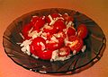 Tomato salad with onion