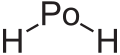 Deutsch: Struktur von Poloniumwasserstoff English: Structure of Hydrogen polonide