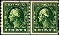 George Washington 1¢, 1908 series coil stamp