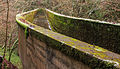 Krenkeltal Rothaarsteig in Sauerland, aquaduct over een oude spoorlijn.