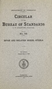 Thumbnail for File:Circular of the Bureau of Standards no. 58- invar and related nickel steels (IA circularofbureau58unse).pdf