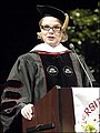 U.S. Secretary of Education, Margaret Spellings speaking at UH upon receiving an honorary doctorate