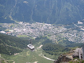 Chamonix depuis le sommet du Brévent.