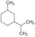 Deutsch: Struktur von m-Menthan English: Structure of m-menthane