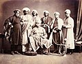 Majaraja of Benares and Suite, 1870s.