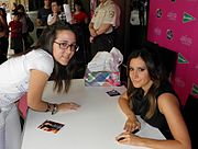 Tisdale during the signing event for her movie Sharpay's Fabulous Adventure in Madrid, Spain (23 May 2011)