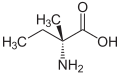 Deutsch: Struktur von D-Isovalin English: Structure of D-Isovaline