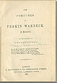 Title page from Perkin Warbeck