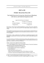 Thumbnail for File:The Health Protection (Coronavirus, Restrictions) (Blackburn with Darwen and Bradford) Regulations 2020 (revoked) (UKSI 2020-822 qp).pdf