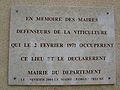 2004 - Français : Plaque pavillon populaire Montpellier