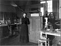 Marie Curie in her Paris laboratory, 1912