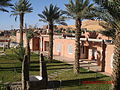 La dune et le ksar vus de l'hôtel Saoura