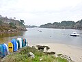 La ria de l'Aven vue depuis la pointe de Pouldon (vue vers l'amont)