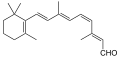 Deutsch: Struktur von 11-cis-Retinal English: Structure of 11-cis retinal