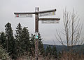 Krenkeltal Rothaarsteig in Sauerland, handwijzer.