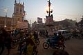 Busy crossing in Varanasi.