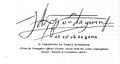 Signature of Christopher da Gama, Portuguese general who campaigned on behalf of Emperor Galawdewos