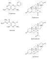 Deutsch: Struktur von Kaliumsparenden Diuretika English: Structure of Potassium-sparing diuretics